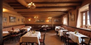 traditional Tyrolean restaurant interior